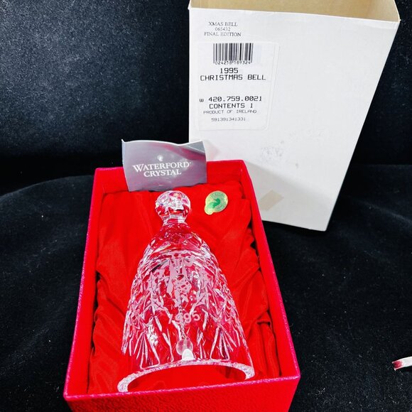 Vtg Waterford Crystal Bell 1995 12 Days Christmas Twelve Drummers Drumming BOX - Picture 2 of 11